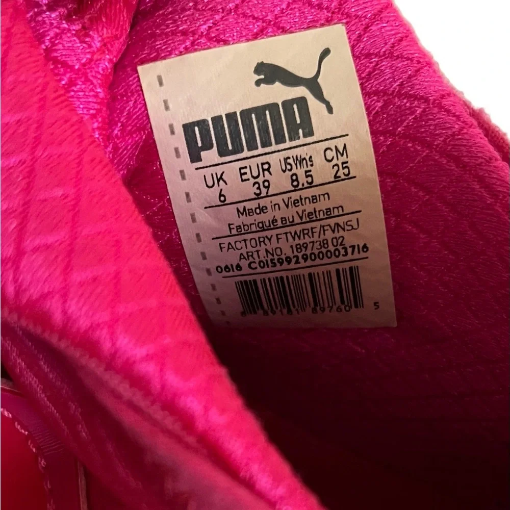 Puma Fierce Pink Bright Trainer Sneaker Size 6 - Picture 6 of 6